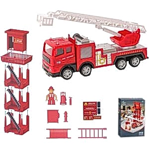İtfaiye İstasyonu İtfaiye Arabalı Oyun Seti Fire Control Series 706-41