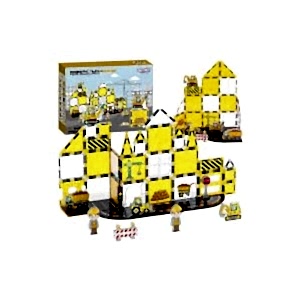 Manyetik Tiles Engineering Renkli 47 Parça Manyetik Yapı Magnetic Bloklar İnşaat Seti