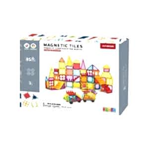 Manyetik Tiles Renkli 85 Parça Manyetik Yapı Magnetic Bloklar