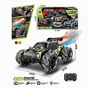 Uzaktan Kumandalı Duman Atabilen Her Yöne Gidebilen Full Fonksiyonlu 2.4G Stunt Arazi Arabası 25 Cm