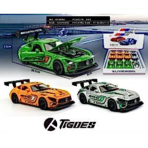 Büyük Boy 20 Cm Sesli Işıklı Çek Bırak AMG Araba Kapıları Bagajı Kaputu Açılabilir Spor Araba