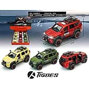 Büyük Boy 22 Cm Sesli Işıklı Çek Bırak Off Road Jeep Kapıları Bagajı Kaputu Açılabilir Jip Araba