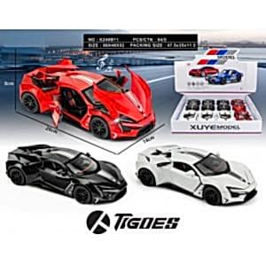 20 Cm Sesli Işıklı Çek Bırak Spor Yarış Arabası Kapıları Bagajı Kaputu Açılabilir Araba