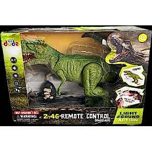 Uzaktan Kumandalı Yürüyebilen Buhar Çıkartan Sesli Işıklı T-Rex Dinozor 45 Cm