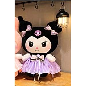 Büyük Boy Kuromi Sanrio Peluş Oyuncak 60 Cm Mor Renk Sevimli Yumuşacık Uyku Arkadaşı