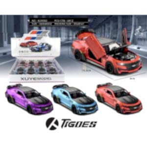 Büyük Boy 19 Cm Sesli Işıklı Çek Bırak  Spor Araba Kapıları Bagajı Kaputu Açılabilir Araba