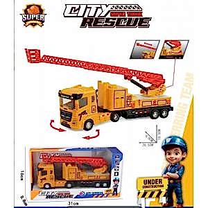 İnşaat İş Makineleri 25 Cm Sürtmeli Dönebilen Kabinli Asansörlü Kamyon