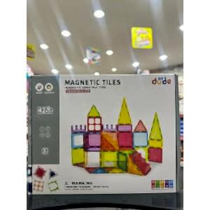 Manyetik Tiles Renkli 42 Parça Manyetik Yapı Magnetic Bloklar