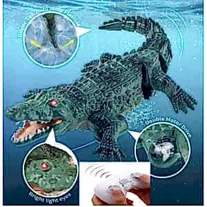 Uzaktan Kumandalı 35 cm Yüzen Şarjlı Timsah Oyuncak Su Geçirmez Full Fonksiyon